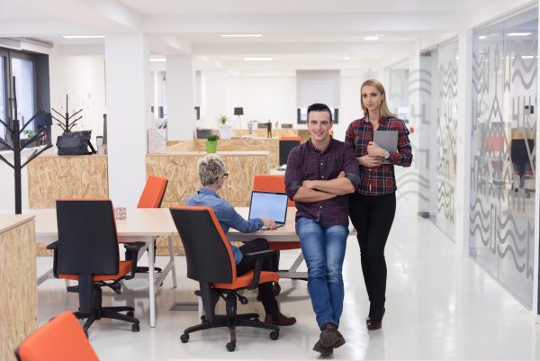 Business team in a modern office